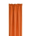 thumbnail image 3 of 1 Single Panel Solid Foam Backing Lined Room Darkening Blackout Window Curtain Panel Treatment Drape Rod Pocket Matte in Different Sizes 84", BRICK RUST R64, 3 of 6