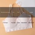 thumbnail image 3 of CYRBOKO Girls Training Bars, 2-Pack Comfortable Breathable Cotton Soft Seamless Bralettes Gray Size 7-13 T, 3 of 7