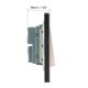 thumbnail image 4 of Interruptor de timbre de botón pulsador montado en la pared Unique Bargains AC 250V 16A Panel de acero inoxidable 86mmx86mm, 4 of 4