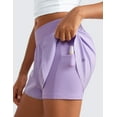 thumbnail image 4 of CRZ YOGA Girls Feathery-Fit Soft 2 in 1 Athletic Shorts Tennis Soccer Running Casual Liner Pockets Kids Teen, 4 of 6