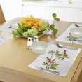thumbnail image 4 of Ambesonne Rowan Place Mats Set of 4, Fresh Organic Ashberry, Standard Size, Green Red Brown, 4 of 6