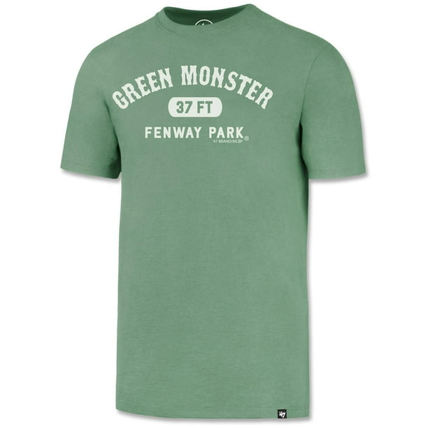 Boston Red Sox 47 Fenway Park Green Monster 37 Feet T Shirt Green