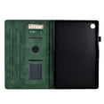 thumbnail image 5 of Tablet Case for Samsung Galaxy Tab A9 8.7" 2023 SM-X110 / SM-X115, Embossed Tree Pattern PU Leather Book Style Smart Auto Wake/Sleep Cover with Stand Card Slots Magnetic Clasp Shockproof Case, Green, 5 of 10
