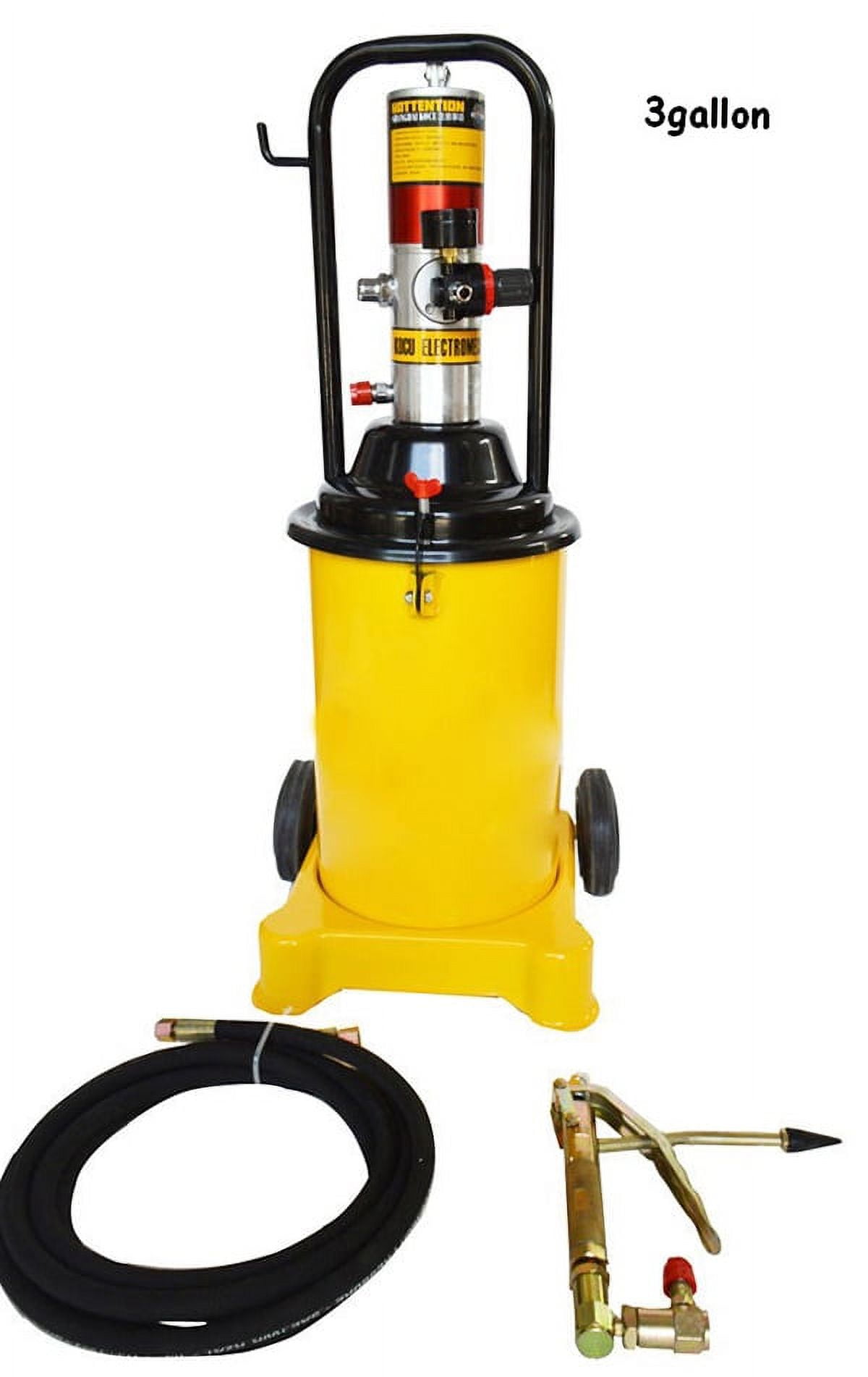 TECHTONGDA 3 Gallon 12l Air Pneumatic Grease Pump Lubricator High Pressure Filler