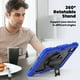 thumbnail image 5 of Funda para iPad Pro de 11 pulgadas (M4) 5.ª generación 2024, funda protectora resistente a los golpes con protector de pantalla, soporte giratorio de 360°, correa para mano/hombro, 5 of 9
