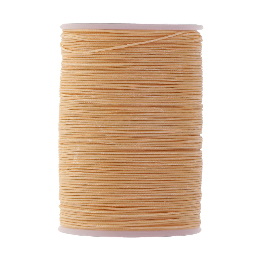 HILABEE 5X Leather/CANVAS Sewing Waxed Thread 0.5mm For LeatherCraft DIY, Heavy Duty Material, Shoes, Purses, Luggage, Tents, Backpacks, Sleeping Bags Repair