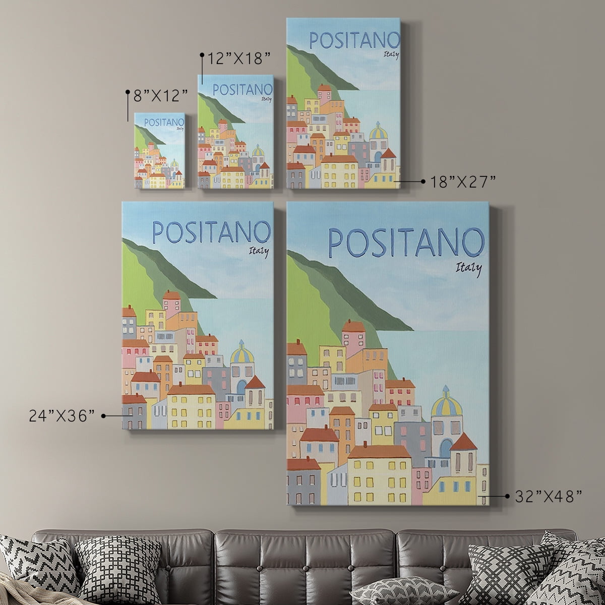 Living by the Sea I Premium Gallery Wrapped Canvas - Ready to Hang