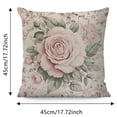 thumbnail image 3 of 4 estilos de fundas de cojín vintage con motivos florales 45 x 45 cm Cojín decorativo cuadrado retro con motivos florales, 3 of 4