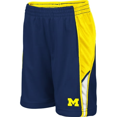 Michigan Wolverines Sports - Michigan Wolverines Colosseum Toddler Duncan Shorts - Navy