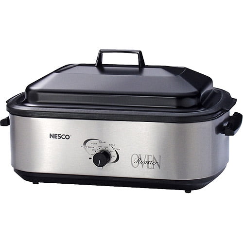 Nesco Professional Porcelain Roaster Oven, Stainless Steel