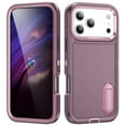 thumbnail image 1 of for iPhone 17 Pro Case, iPhone 17 Pro Phone Case with Built in Kickstand, Shockproof/Dustproof/Drop Proof Heavy Duty Military-Grade Rugged Protective Cover for iPhone 17 Pro,Purple,For iPhone 17 Pro, 1 of 8
