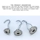 thumbnail image 4 of Ganchos Magnéticos Fuertes Soporte De Suspensión Magnético De Neodimio De Tierras Raras Oscilante De 360 ​​° Methold HA028438-01, 4 of 5