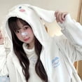 thumbnail image 4 of Sanrio-suéter con pompón Purin Kuromi Cinnamoroll My Melody Lolita para mujer, Abrigo con capucha, estilo Fino, cálido, Cosplay, primavera y otoño, 4 of 4