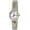 White/Two-Tone, variant on Blekon Collections Women's 25mm Analog Display Case Cut Crystal Mother of Pearl Dial Slim Metal Stretch Expansion Band Ladies Wrist Watch