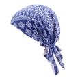 thumbnail image 1 of Gorros de cáncer para mujeres, gorro de cabeza cómoda para mujer Gorro de cáncer de quimio Un tamaño jinwen  Gorra de quimio con turbante musulmán, 1 of 7