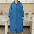 thumbnail image 5 of shqvo Women Long Raincoat Rain Jacket Coat Plus Size Lightweight for Work Hooded Full Zip up Waterproof Windbreaker, 5 of 7