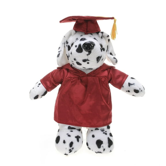 Made by Aliens Personalized Dalmatian Stuffed Animal Plush Toy – Perfect Gift for Graduation Name or Your School Logo on Gown, Best for Any Grad School Kids 12 Inches