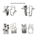 thumbnail image 4 of Seitruly Paquete de 4 sellos de plástico plantas explícitas accesorios de oficina exquisito estampado sello impresiones Kit decoraciones estampadora en Suministros de escritura y corrección, 4 of 6
