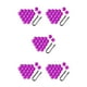 thumbnail image 1 of Sidaley Paquete de 20 tapas de tuerca de rueda de coche, cubierta de tornillo de cubo de coche antioxidante Exterior, tuercas de neumático de Violeta 19 mm 5piezas, 1 of 6