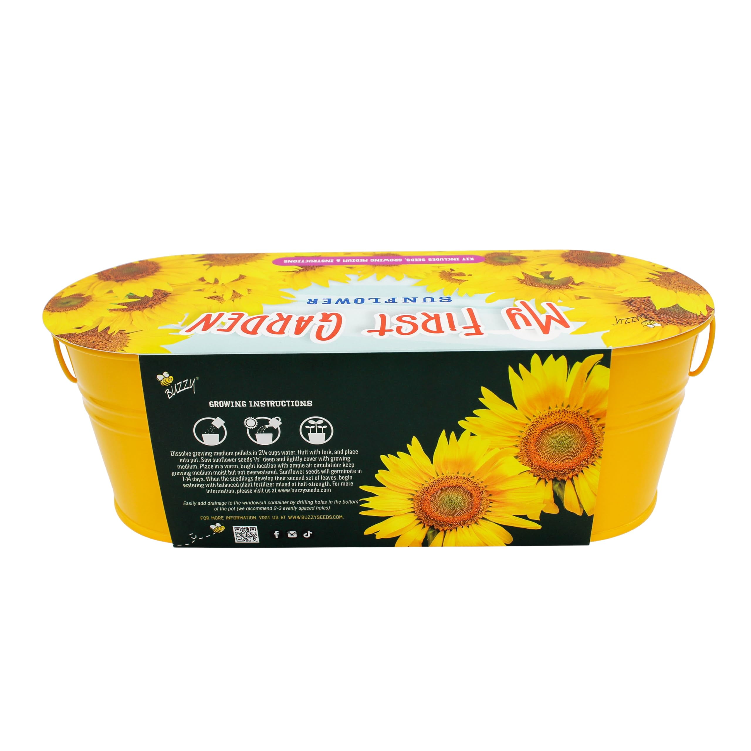 Kids Windowsill Grow Kit 2-Pack | Tomato, Marigold & Sunflower Seeds