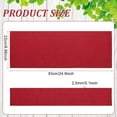 thumbnail image 4 of Dark Red Ribbed Fabric Cotton Ribbed Fabric 25x8.6inch Elastane Ribbed Fabric Elastic for Hems Cuffs Necklines and Sewing Projects, 4 of 10