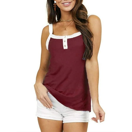 

Women s Summer Fashion Solid Color Loose Camisole