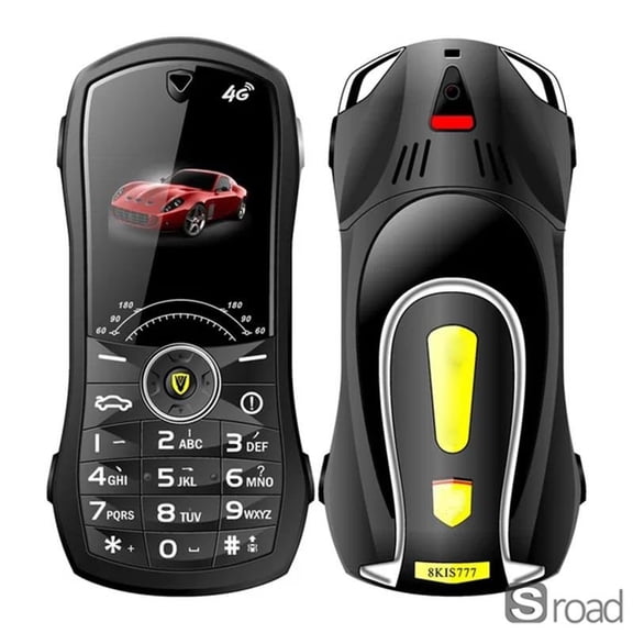 1.8-inch 2G Children's Cartoon Keyboard Phone, Student Fashion Car Shape