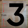 thumbnail image 3 of Parches termoadhesivos de color rojo y negro de 5 a 23 cm con letras para hacer tú mismo, para camisetas de baloncesto, fútbol y ropa, 3 of 5