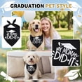 thumbnail image 2 of Graduation Dog Bandana, Funny "My Mommy Did It" & "It Was Ruff, But We Did It" Pet Bib Scarf for Class of 2026 Ceremony, Adjustable Triangle Neck Tie for Photo Props A, 2 of 7