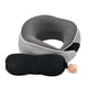 thumbnail image 3 of Almohada de viaje para el cuello, portátil, accesorio de viaje para coche y oficina. Tapones para los oídos gris claro, 3 of 8