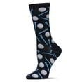 thumbnail image 2 of MeMoi Golf Madness Bamboo Blend Crew Sock - Womens - Female, 9-11, Light Blue, 2 of 5