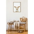 thumbnail image 6 of Kate and Laurel Sylvie Animal Studio Lamb Framed Canvas Wall Art by Amy Peterson Art Studio, 18x24 Natural, Modern Animal Portrait Art for Wall, 6 of 7