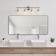 thumbnail image 2 of Kawoti  Dimmable Bathroom Vanity Light with Clear Glass Shades W30.5"-4 light - Brushed Nickel, 2 of 5