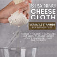 thumbnail image 4 of Muslin Cloths for Cooking, Pack of 20 (50X50CM), Unbleached, Cotton Reusable and Washable Cheese Cloths for Straining, 4 of 4