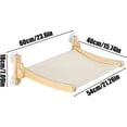 thumbnail image 5 of Suction Cup Cat Window Perch, Foldable, Wooden Frame, Washable, Indoor, 5 of 8