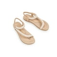 thumbnail image 2 of Haute Edition Women's Bohemian Beaded Elastic Slip on Comfort Sandals, 2 of 3