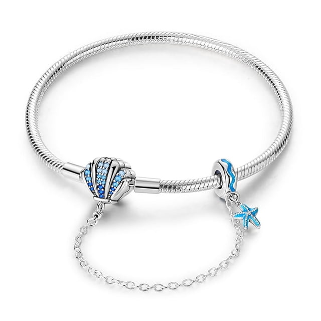 2024 925 Sterling Silver Luminous Butterfly Moon Bracelet Fit Original Charm Beads DIY Women Design Jewelry For Women