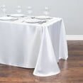 thumbnail image 2 of Mantel de satén blanco rectangular, decoración de fiesta de boda, cubierta de mesa de Navidad, manteles para eventos en casa, Decoración de mesa qym unisex, 2 of 2