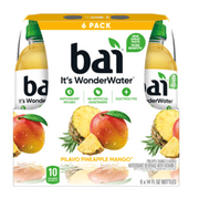 Bai Antioxidant Infused Pilavo Pineapple Mango Flavored Water, 14 fl oz, Pack of 6