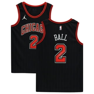 Men's Fanatics Branded Lonzo Ball Red Chicago Bulls 2021/22 Fast Break Road Replica Jersey - Icon Edition