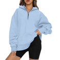 thumbnail image 2 of kytmyeq Women's Casual Fashion Solid Color Long Sleeve Pullover Hoodies Sweatshirts, 2 of 6