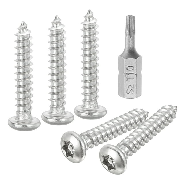 50pack M3 x 16mm Button Head Torx Security Sheet Metal Screws with T10 Bit