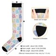 thumbnail image 3 of FORMRS Womens Knee High Socks Casual Long Thick Travel Daily Wear, 1 Pair, Colorful Gummy Bears Pattern, 3 of 6