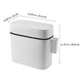 thumbnail image 2 of unbranded Kitchen Trash Can White with Press Lid for Home Easy to Clean and Space Saving, 2 of 8