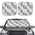 thumbnail image 2 of Vsdgher Hand Drawn Snake Print Car Windshield Sun Shade, Reflective Sunshade Window Sunshade Sun Visor Protector Fit for Cars,Trucks,SUVs-Medium, 2 of 6