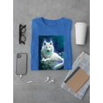 thumbnail image 3 of Luminous Wolf T-Shirt Men -Anthony Chirstou Designs, Male Small, 3 of 4