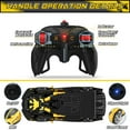 thumbnail image 4 of Wupuaait 2.4Ghz Transform Rc Cars 1:18 Scale Remote Control Car Transforming Robot, One-Button Deformation 360° Rotation Car Toy Gifts for Boys 3-12, Bee, 4 of 6