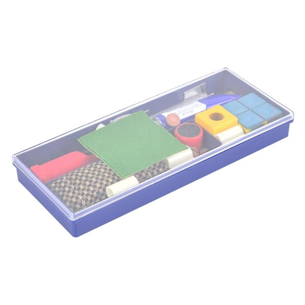 Kit de herramientas para reparación de tacos de billar, lijadora de puntas con caja de almacenamiento, piezas para reparación de tacos de billar estilo B