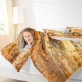 thumbnail image 4 of Manfei Thanksgiving Print 7-Piece King Bedding,Pastel Bat Pattern King Bed in a Bag,Light Gray Reversible, 4 of 7