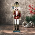 thumbnail image 5 of 14.96inch Nutcracker Ornament, Traditional Figurine Puppet Toy Nutcracker Figure for Desktop Cabinet Home Decoration Collection, 5 of 7